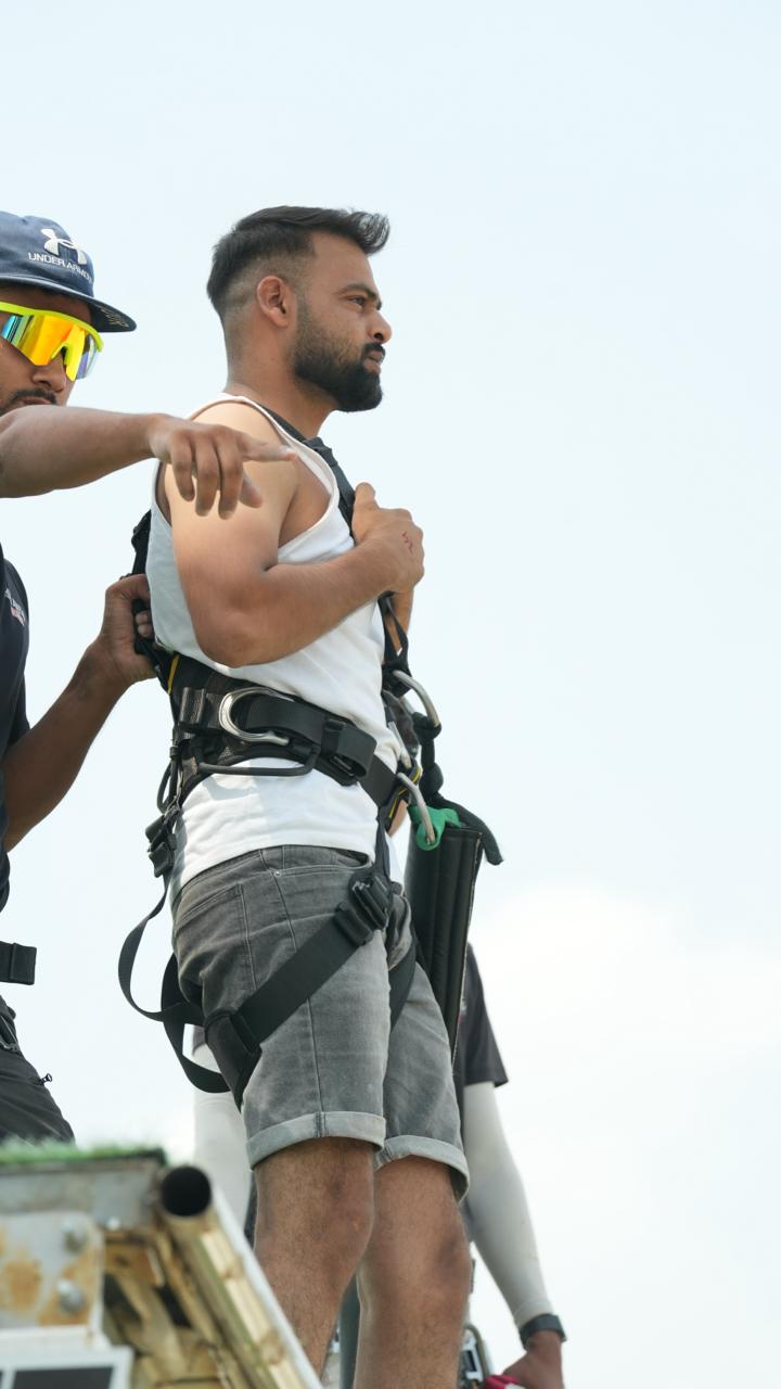 Bungee moment at Jim Corbett
