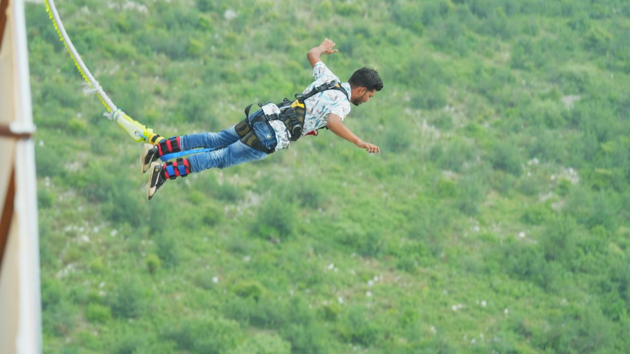 Freefall above the river
